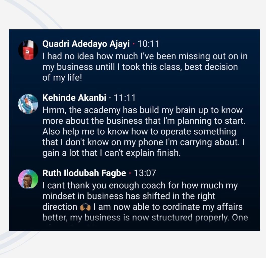 Student testimonial