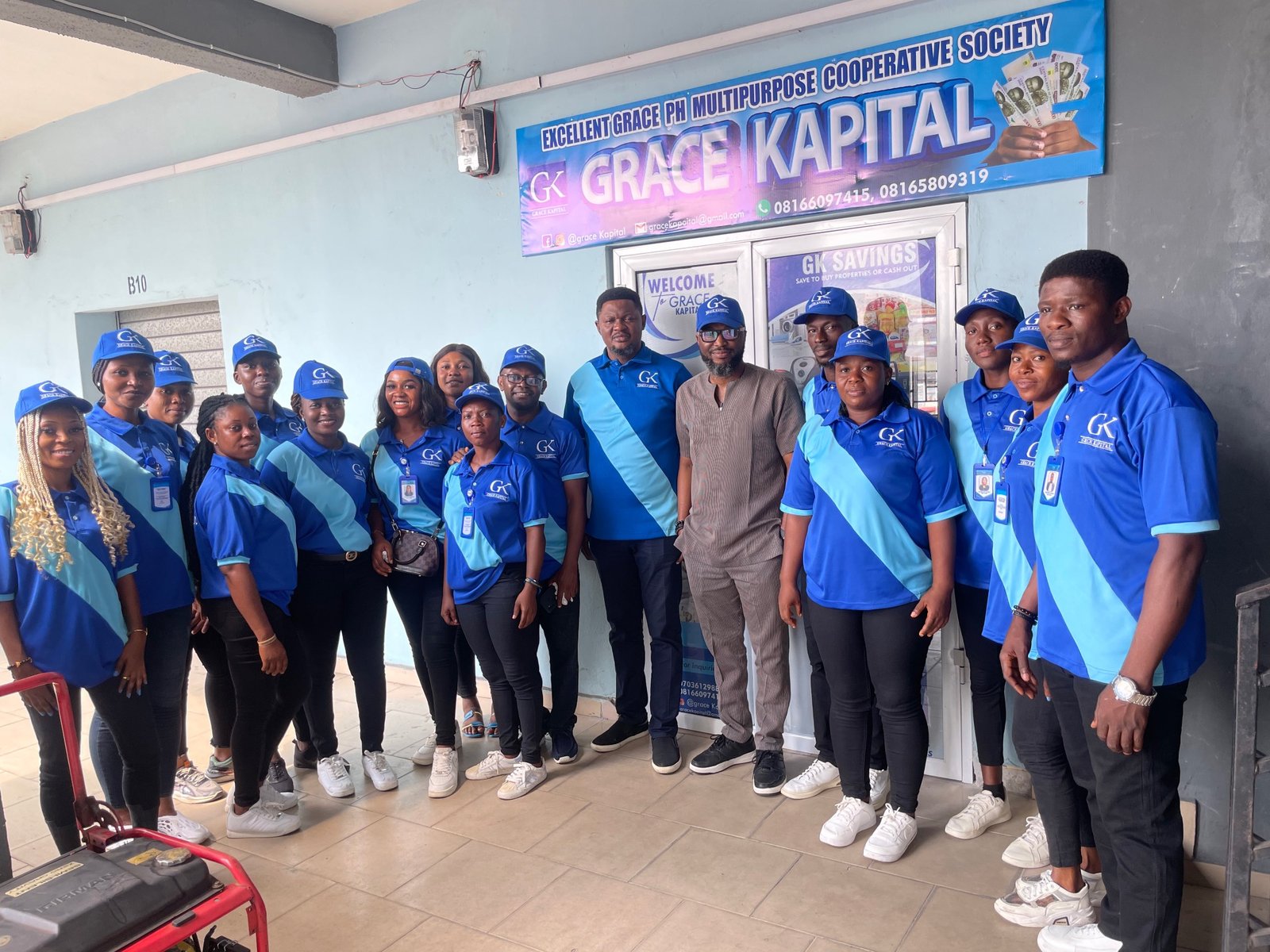 Nnamdi with Grace Kapital team